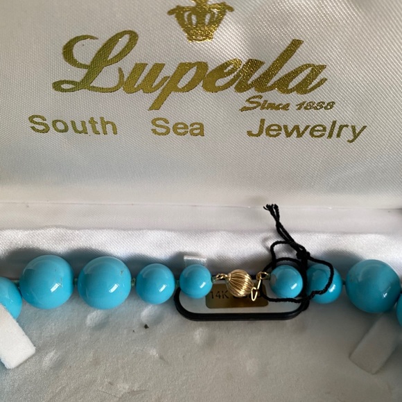 - LUPERLA BLUE PEARL NECKLACE - Picture 3 of 13